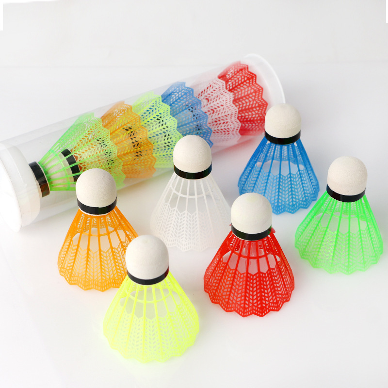 Badminton League - Bolas de Badminton Coloridas 6/12 Peças,