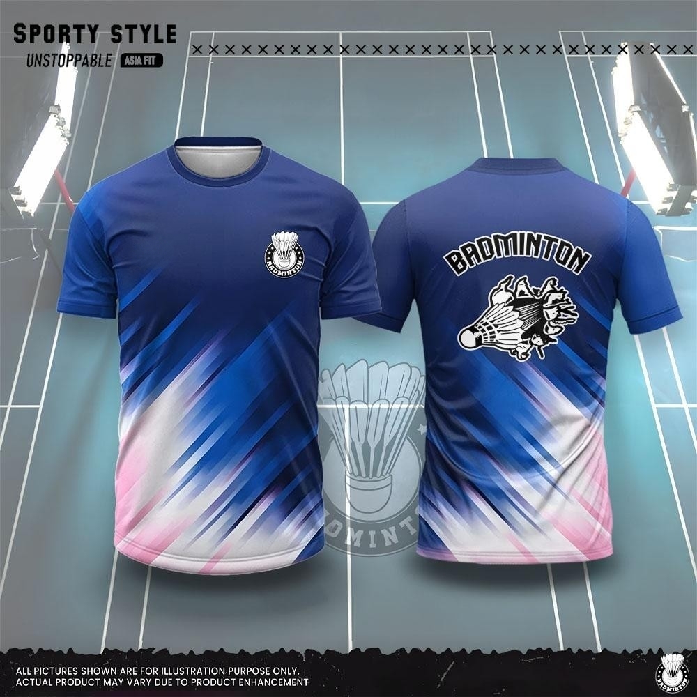 Roupas masculinas moda impress - Badminton Jersey avaliação e preço