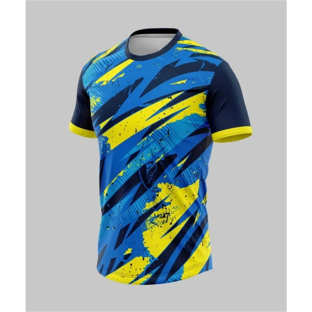 Camisetas masculinas impressas - Badminton Jersey avaliação e preço