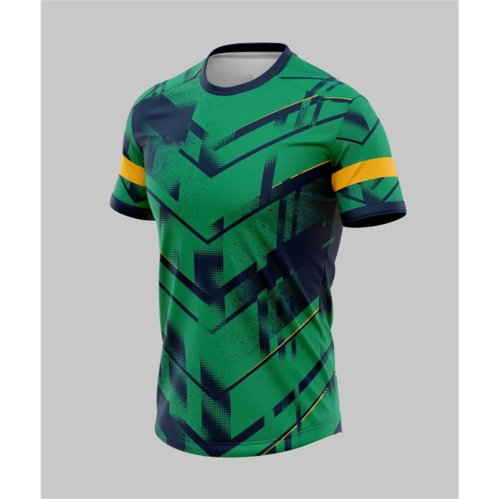 Camisetas masculinas impressas - Badminton Jersey avaliação e preço