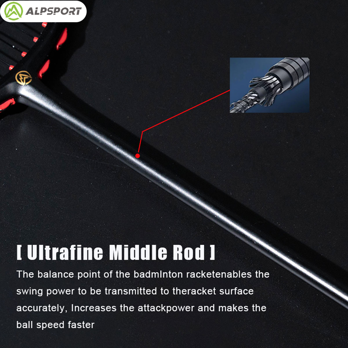 Alpsport MH-V5 5U 75g Ondulado - Li Ning Racket avaliação e preço