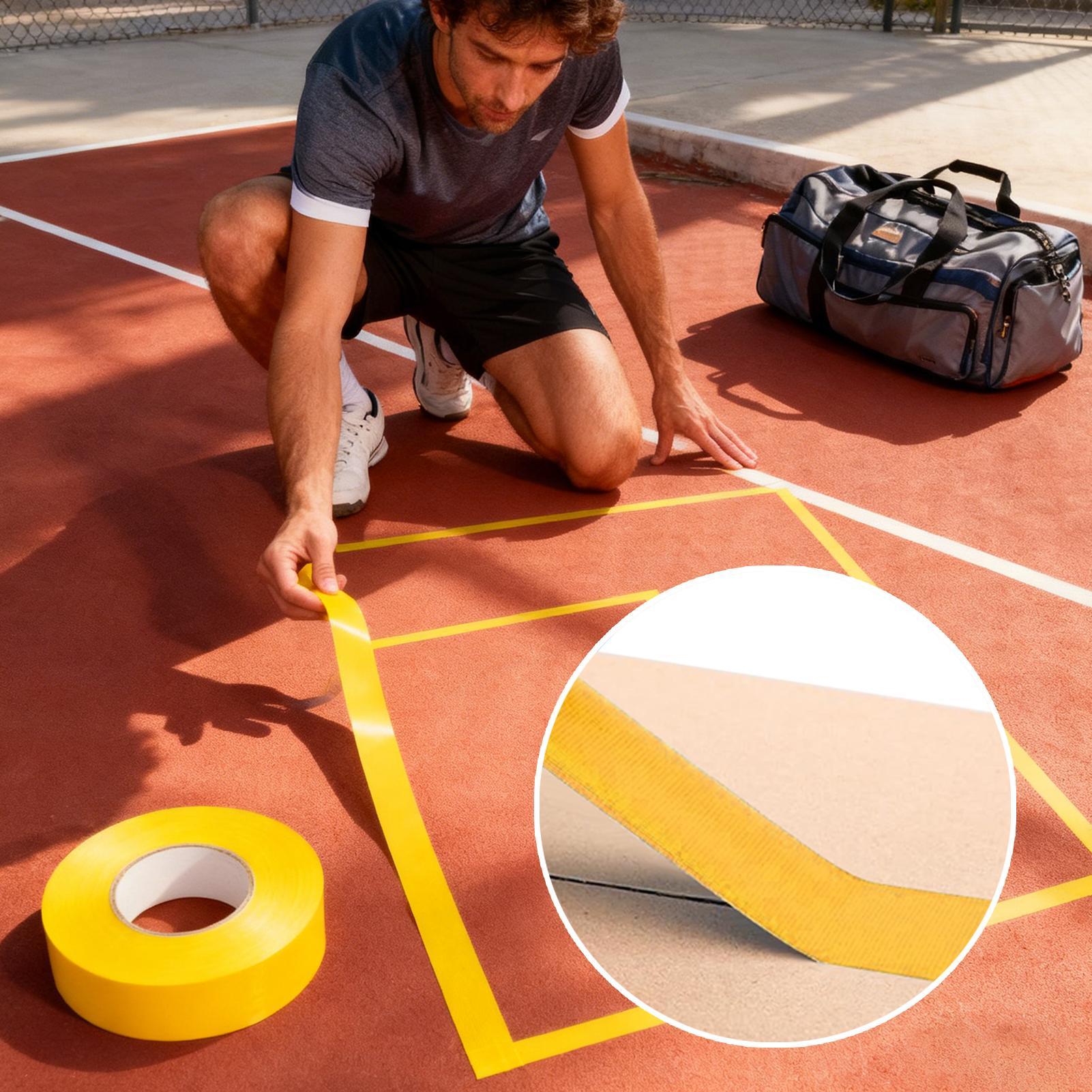 Fita de pickleball 0.16x164 pé - Badminton Court avaliação e preço